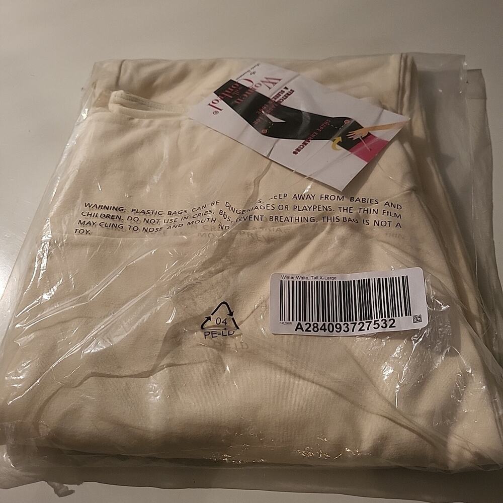 Women With Control Pants Sz XL Tall Smooth Sleek Winter White A2840937 NWT